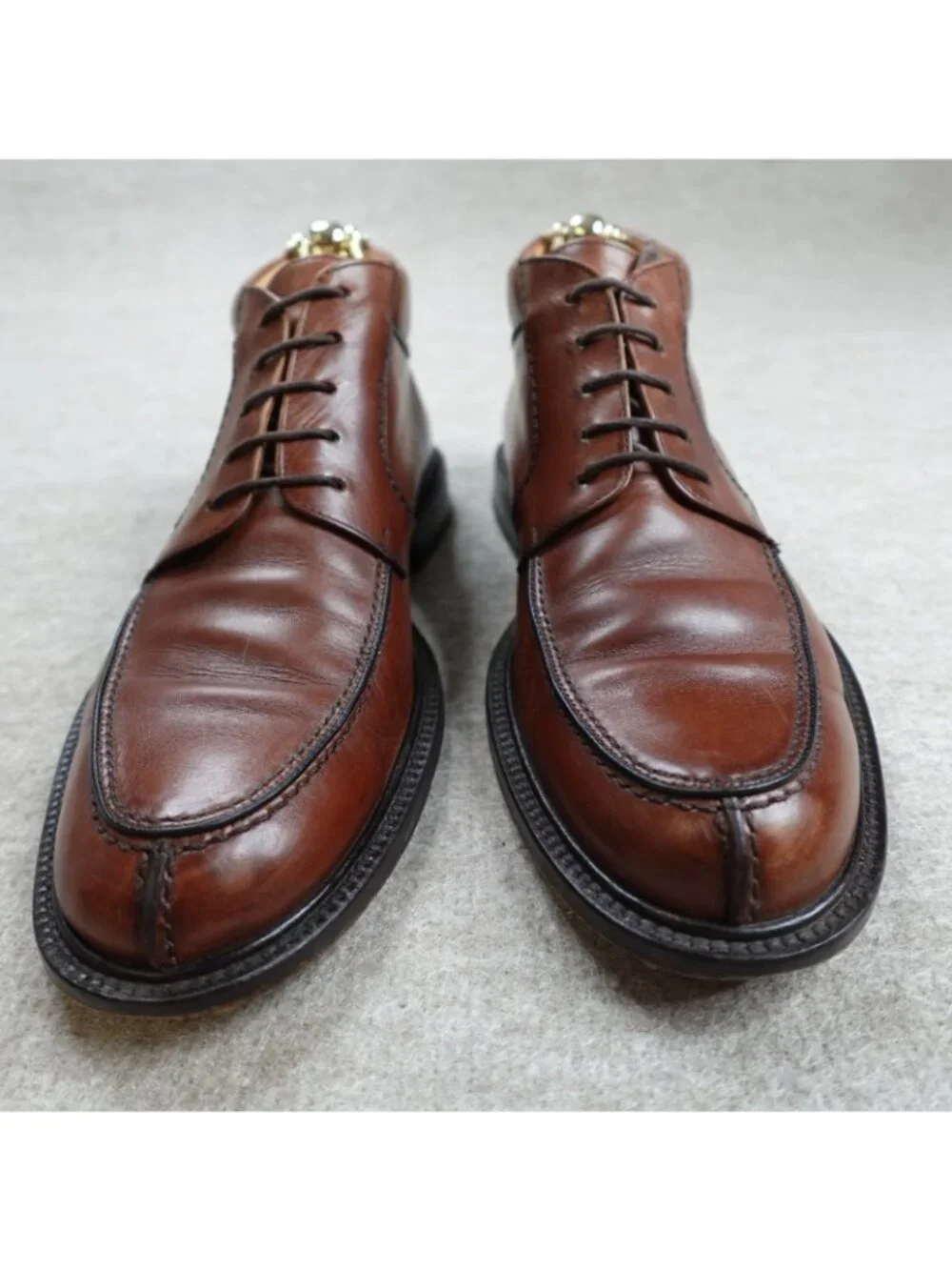 Mezlan Mens Boots 9 Brown Leather Apron Split Toe Made in Spain